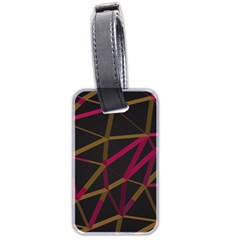 3d Lovely Geo Lines Xi Luggage Tag (two Sides) by Uniqued