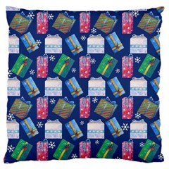 New Year Gifts Large Cushion Case (two Sides) by SychEva