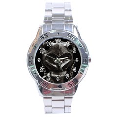 Creepy Women Mannequin Portrait Stainless Steel Analogue Watch by dflcprintsclothing