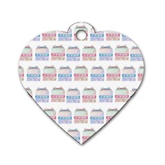 Gift Boxes Dog Tag Heart (Two Sides)