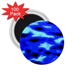 Blue Waves Abstract Series No11 2 25  Magnets (100 Pack)  by DimitriosArt
