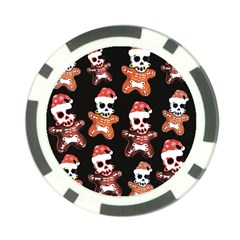 Zanoskull - Gingerbread Mon Poker Chip Card Guard by Roxzanoart