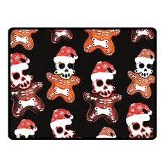 Zanoskull - Gingerbread Mon Fleece Blanket (small) by Roxzanoart