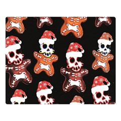 Zanoskull - Gingerbread Mon Double Sided Flano Blanket (large)  by Roxzanoart