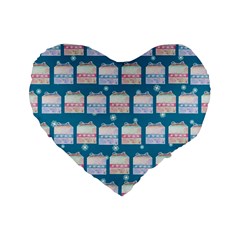 Gift Boxes Standard 16  Premium Flano Heart Shape Cushions by SychEva