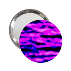 Purple  Waves Abstract Series No6 2 25  Handbag Mirrors by DimitriosArt