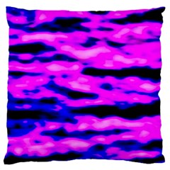 Purple  Waves Abstract Series No6 Standard Flano Cushion Case (two Sides) by DimitriosArt