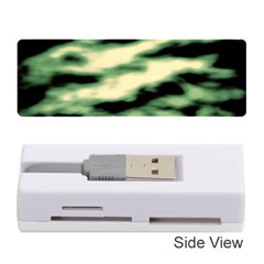 Green  Waves Abstract Series No14 Memory Card Reader (stick) by DimitriosArt