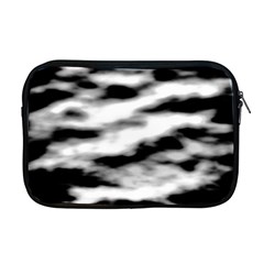 Black Waves Abstract Series No 2 Apple Macbook Pro 17  Zipper Case by DimitriosArt