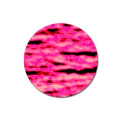 Rose  Waves Abstract Series No1 Magnet 3  (Round)