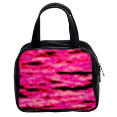 Rose  Waves Abstract Series No1 Classic Handbag (Two Sides)