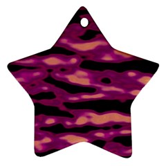 Velvet  Waves Abstract Series No1 Ornament (star) by DimitriosArt