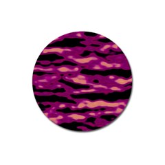 Velvet  Waves Abstract Series No1 Magnet 3  (round) by DimitriosArt
