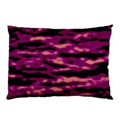 Velvet  Waves Abstract Series No1 Pillow Case by DimitriosArt