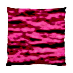 Rose  Waves Abstract Series No2 Standard Cushion Case (one Side) by DimitriosArt