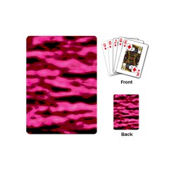 Rose  Waves Abstract Series No2 Playing Cards Single Design (mini) by DimitriosArt