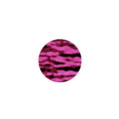 Pink  Waves Abstract Series No1 1  Mini Buttons by DimitriosArt