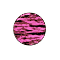Pink  Waves Abstract Series No1 Hat Clip Ball Marker (4 Pack) by DimitriosArt