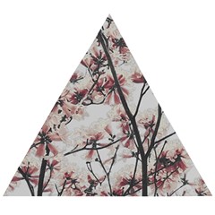 Botanical Scene Textured Beauty Print Wooden Puzzle Triangle by dflcprintsclothing