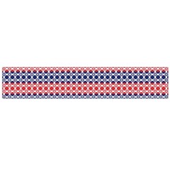 Red Blue White Troll Knots Pattern Large Flano Scarf 