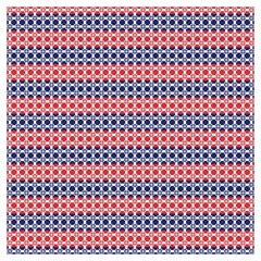 Red Blue White Troll Knots Pattern Lightweight Scarf 