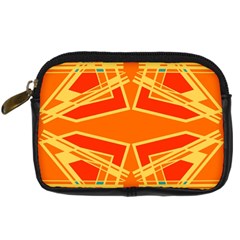 Abstract Pattern Geometric Backgrounds   Digital Camera Leather Case by Eskimos