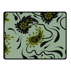 Floral Pattern Paisley Style Paisley Print   Fleece Blanket (small) by Eskimos