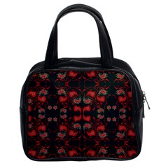 Floral Pattern Paisley Style Paisley Print   Classic Handbag (two Sides) by Eskimos