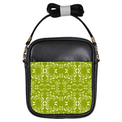 Floral Folk Damask Pattern  Girls Sling Bag