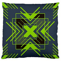 Abstract Geometric Design    Large Flano Cushion Case (one Side) by Eskimos