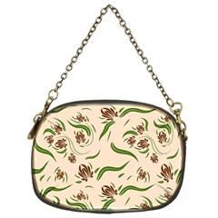 Folk Flowers Print Floral Pattern Ethnic Art Chain Purse (one Side) by Eskimos