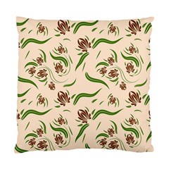 Folk Flowers Print Floral Pattern Ethnic Art Standard Cushion Case (one Side) by Eskimos