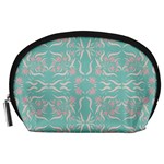 Floral folk damask pattern  Accessory Pouch (Large) Front