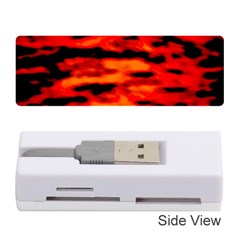 Red  Waves Abstract Series No16 Memory Card Reader (stick) by DimitriosArt