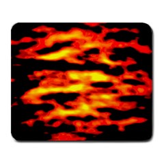 Red  Waves Abstract Series No18 Large Mousepads by DimitriosArt