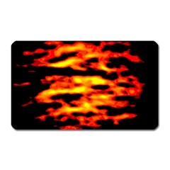 Red  Waves Abstract Series No18 Magnet (rectangular) by DimitriosArt