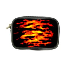 Red  Waves Abstract Series No18 Coin Purse by DimitriosArt