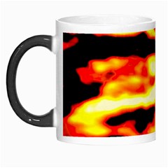 Red  Waves Abstract Series No19 Morph Mugs by DimitriosArt