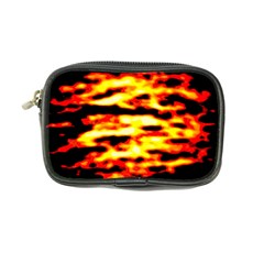 Red  Waves Abstract Series No19 Coin Purse by DimitriosArt