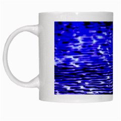 Blue Waves Flow Series 1 White Mugs by DimitriosArt