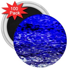 Blue Waves Flow Series 1 3  Magnets (100 Pack) by DimitriosArt