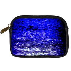 Blue Waves Flow Series 1 Digital Camera Leather Case by DimitriosArt
