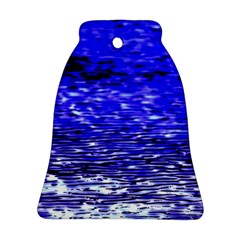 Blue Waves Flow Series 1 Bell Ornament (two Sides) by DimitriosArt