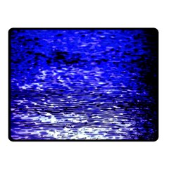 Blue Waves Flow Series 1 Double Sided Fleece Blanket (small)  by DimitriosArt