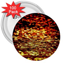 Yellow Waves Flow Series 1 3  Buttons (100 Pack)  by DimitriosArt