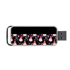 Floral Portable Usb Flash (one Side) by Sparkle