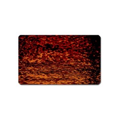 Red Waves Flow Series 2 Magnet (Name Card)