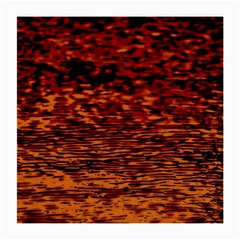 Red Waves Flow Series 2 Medium Glasses Cloth by DimitriosArt