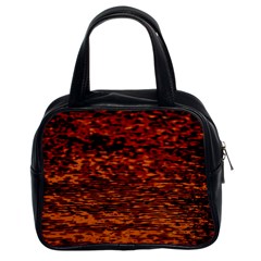 Red Waves Flow Series 2 Classic Handbag (Two Sides)