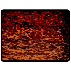 Red Waves Flow Series 2 Double Sided Fleece Blanket (Large) 